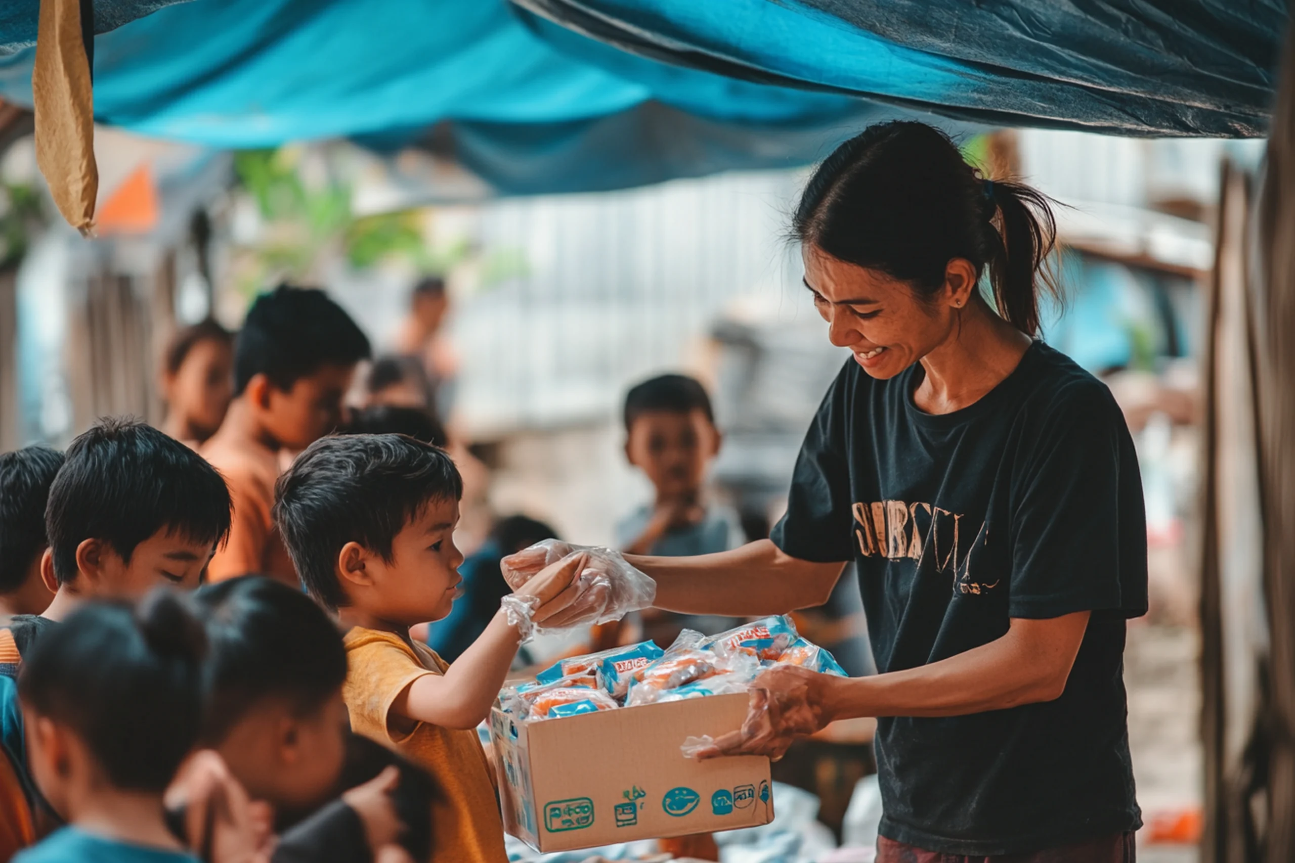 helping-poor-old-women-children-from-charity-fun-flood-affected-starving-people